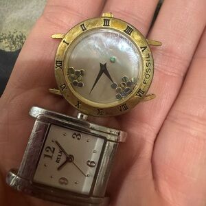 Fossil Silver and Gold Watch Backs